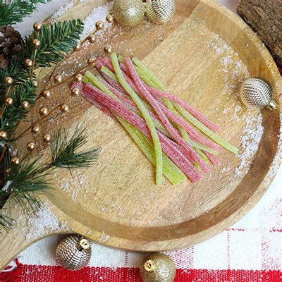 Sour Punch Santa Straws