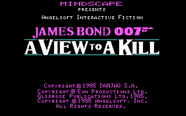 James Bond 007: A View to a Kill