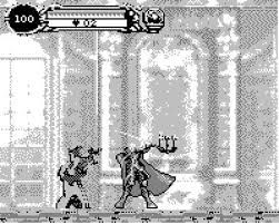 Alucard exploring the Game.com version of the castle
